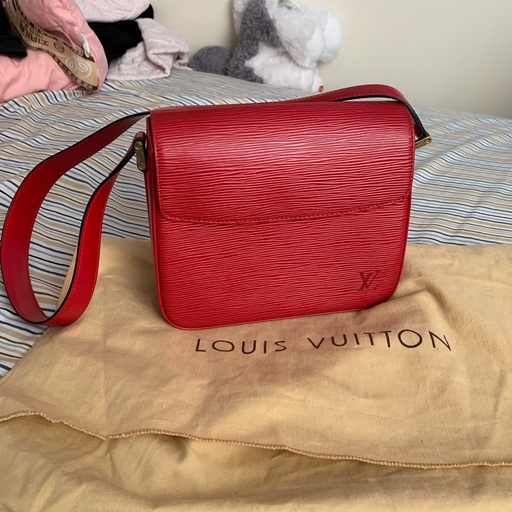 Louis Vuitton red Epi leather